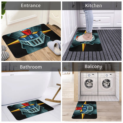 UFO Robot Mazinger Z Front Door Floor Entrance Mats Outdoor Anime Bath Kitchen Doormat Bedroom Carpet Rug