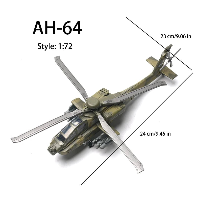 1 Piece DIY Assemble Building Blocks Military Model Collection Toys SU27 SU57S F14 F35 B2 Fighter AH64 Helicopter Ornament Toy