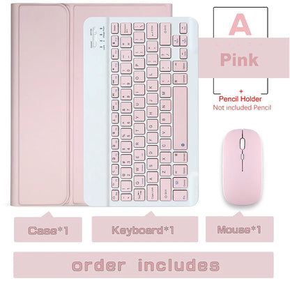 Keyboard Wireless Mouse Magic For iPad Pro 13 11 Case M5 M4 2026 M3 Air 13 11 5 4 10.2 9 8 7 Generation Case Bluetooth Keyboard