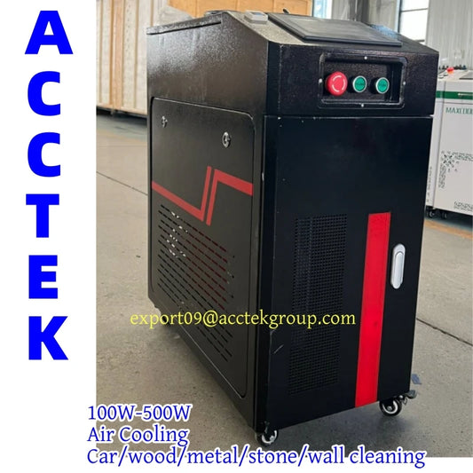 AKQ-500 Pulsed Laser Cleaning Machine Portable Air Cooled Wood Metal Paint Remover Car Under Rust Cleaner 100w 200w 1000w Price