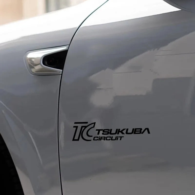 1pc JDM TSUKUBA CIRCUIT Racing Sticker - Tokyo Track Theme Vinyl Decal for Car Truck Motorcycle Helmet