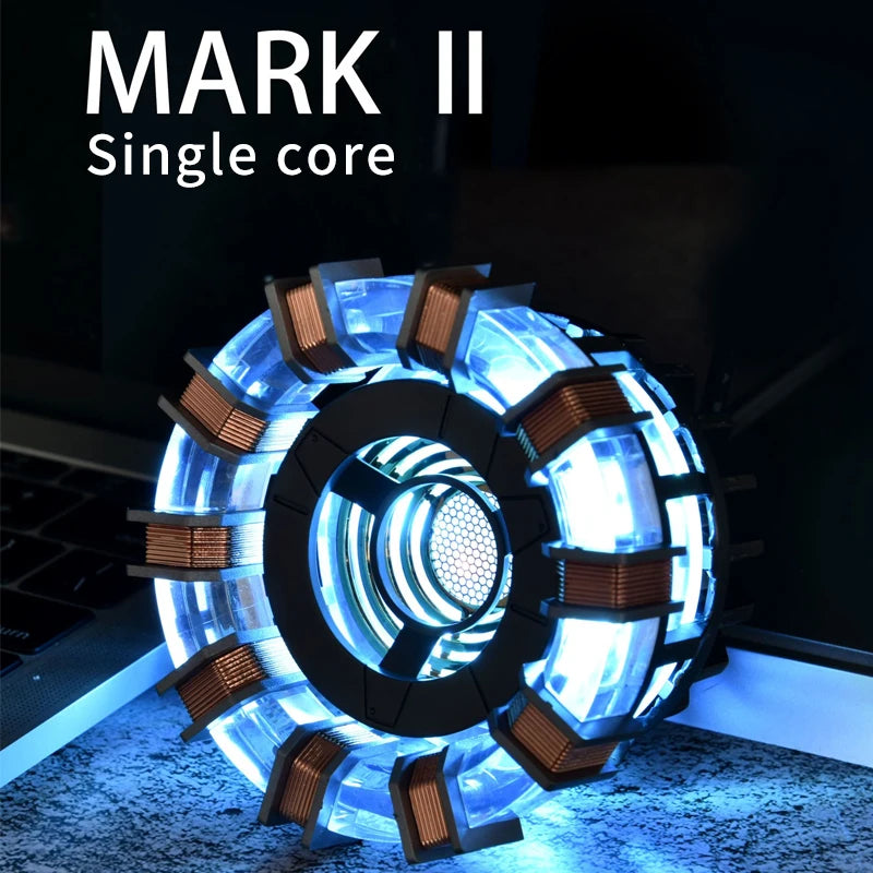 New Sale: Man Mk1 and Mk2 Arc Reactors Tony Stark's Heart of Mark Armor Avengers Figures with LED Lights 1:1 Chest Lamp Toy EDC