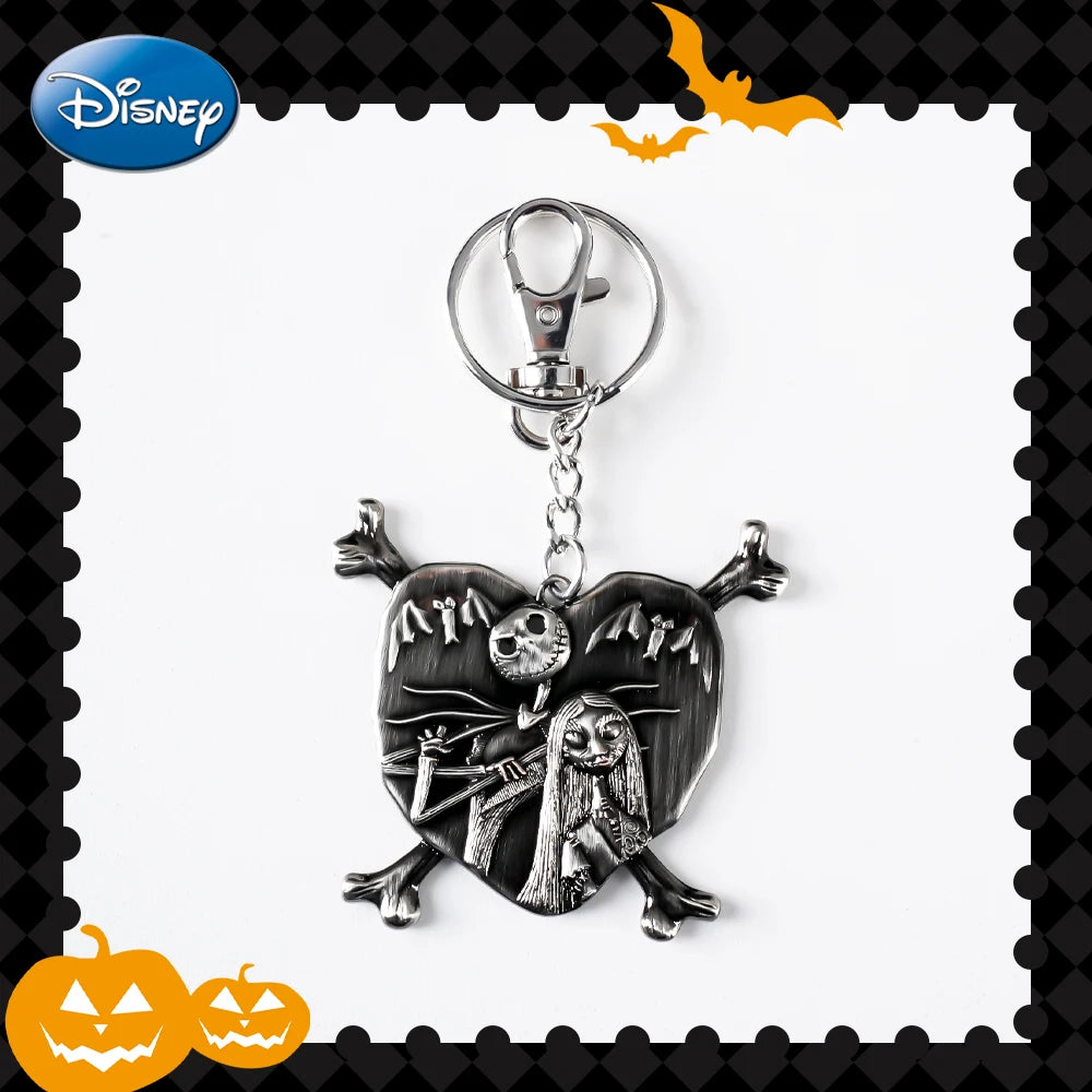 Disney The Nightmare Before Christmas Keychain Bag Clip Jack Sally Oogie Boogie Zero Collectible Decoration for Halloween Gift