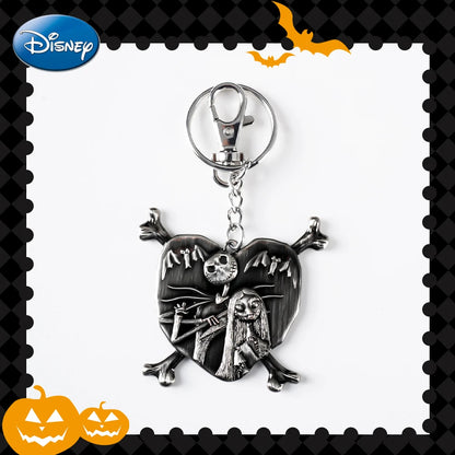 Disney The Nightmare Before Christmas Keychain Bag Clip Jack Sally Oogie Boogie Zero Collectible Decoration for Halloween Gift