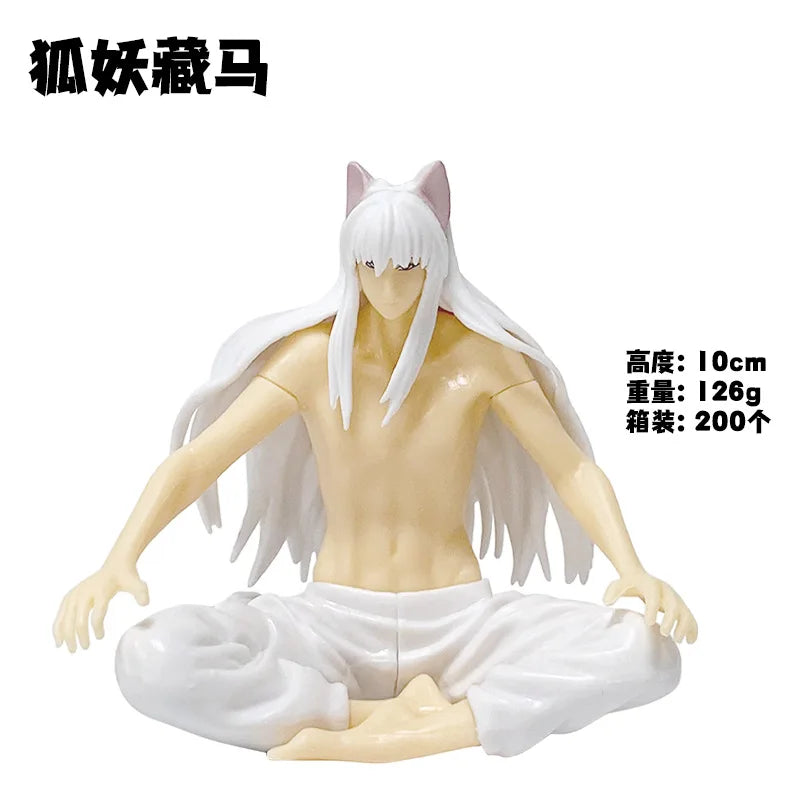 Anime Yu Yu Hakusho Youko Kurama 10CM Figure - Kurama Sitting Posture Noodle Stopper Model Toy Doll Action Figure Collectible