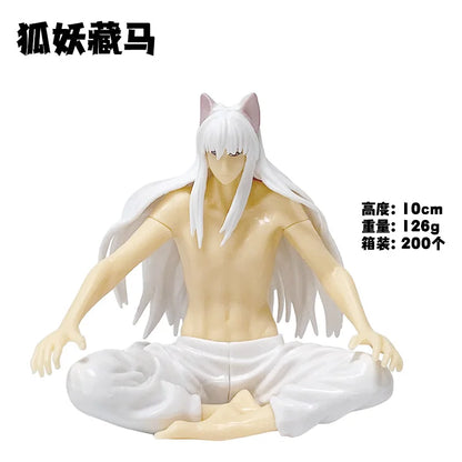 Anime Yu Yu Hakusho Youko Kurama 10CM Figure - Kurama Sitting Posture Noodle Stopper Model Toy Doll Action Figure Collectible