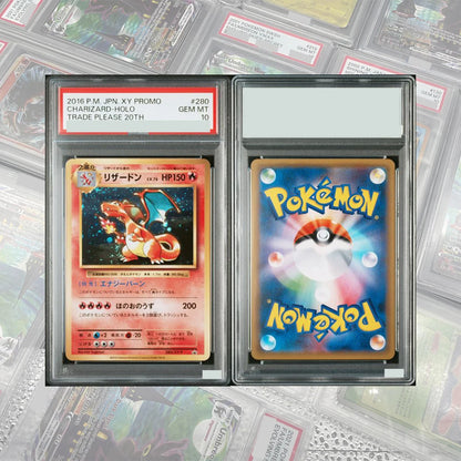 DIY PROXY PTCG GRADED COLLECTION CARD 20TH ANNIV-1ST ED. SERIES MEW-HOLO CHARIZARD-HOLO MEWTWO-HOLO CARD GEM MT10 CHILD GIFTS