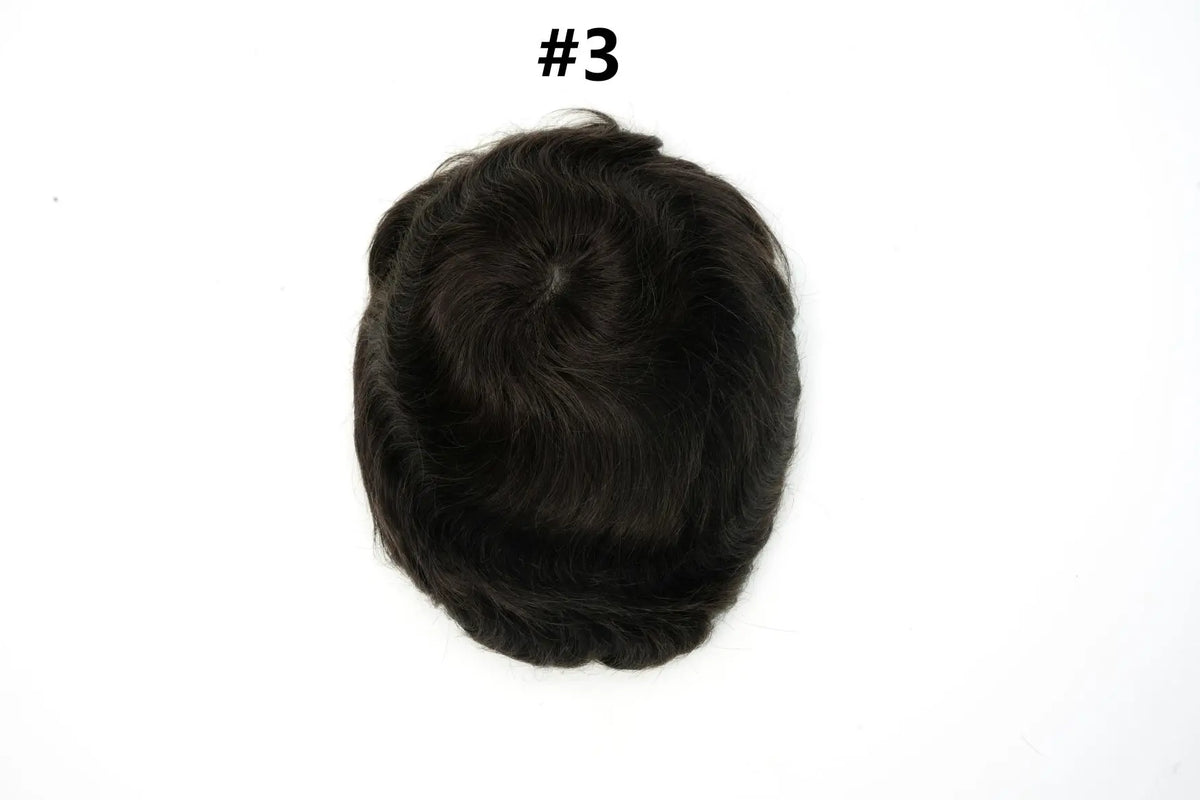 Os21 0.03-0.04mm NG Clearance Thin Skin Toupee Capillary Prothesis Hair Piece For Men Hair Replacement System V Loop Men Toupee