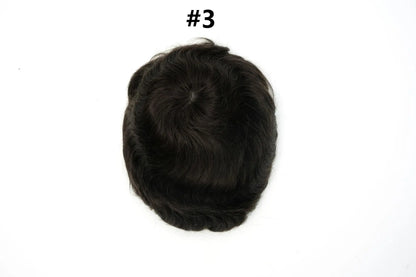 Os21 0.03-0.04mm NG Clearance Thin Skin Toupee Capillary Prothesis Hair Piece For Men Hair Replacement System V Loop Men Toupee