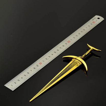 Mini Dark Moon Sword Keychain ER Game Peripherals Ranni Hand of Malenia Moonveil Sword Model Key Ring llavero Gift Toys