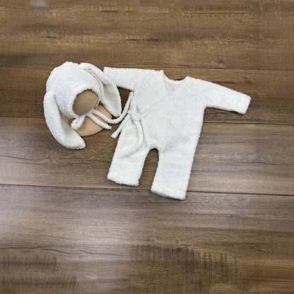 0-12 Months Baby Bunny  Rabbit Outfit Newborn Photography Props  Jumpers Baby Photo Shoot Clothing