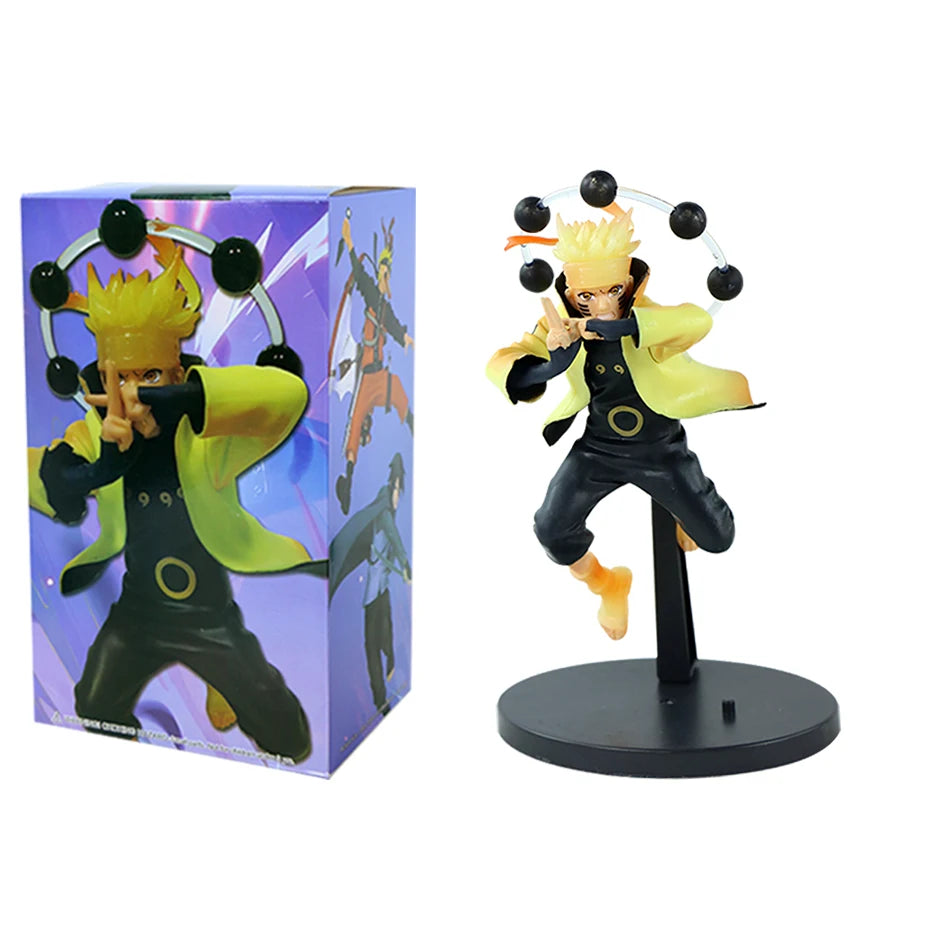 1-4pcs 19cm Naruto Anime Figure Uzumaki Naruto Kakashi Uchiha Sasuke Cartoon Action Figurine PVC Collectible Model Toy
