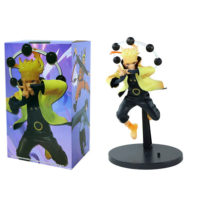 1-4pcs 19cm Naruto Anime Figure Uzumaki Naruto Kakashi Uchiha Sasuke Cartoon Action Figurine PVC Collectible Model Toy