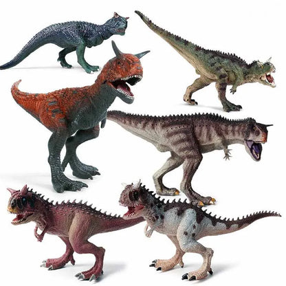 Simulation Jurassic World Carnotaurus Dinosaur Figure Solid Realistic Horned Bull Dinosaur Model PVC Animal Figurines Cognitive