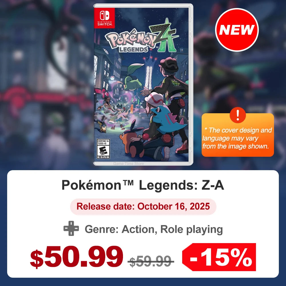 Mexico Top Selling Games Nintendo Switch Games Pokemon Legends ZA Super Mario Galaxy 1+2 GTA Super Mario Odyssey Mario Golf