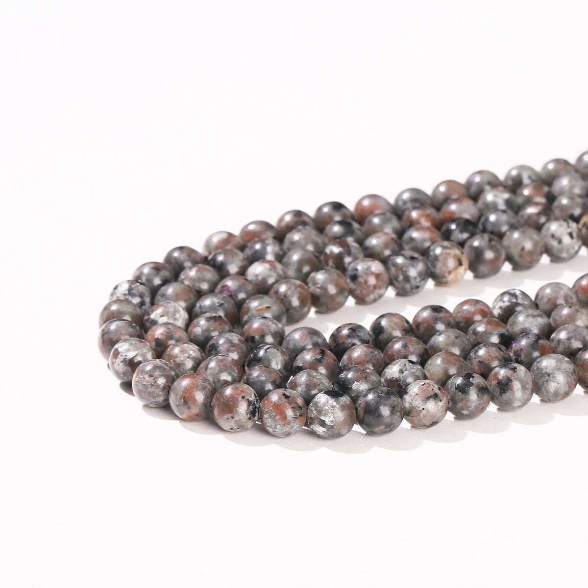 Natural Flame Stone Beads Yooperlite Fire Sodalite Round Loose Spacer Bead for Jewelry Making DIY Bracelet Necklace Accessory