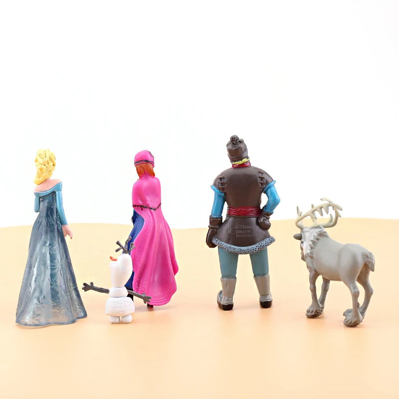 5pcs/Set Frozen Princess Snow Queen Anna Elsa Kristoff Sven Olaf PVC Model Action Figure Dolls Toys for kids Xmas Gift