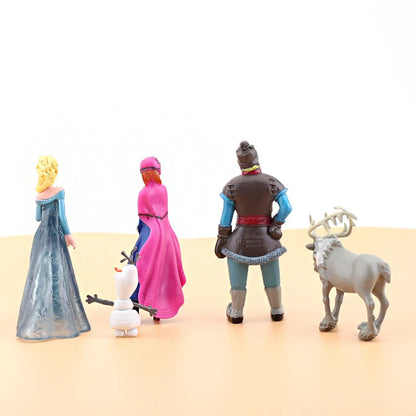 5pcs/Set Frozen Princess Snow Queen Anna Elsa Kristoff Sven Olaf PVC Model Action Figure Dolls Toys for kids Xmas Gift