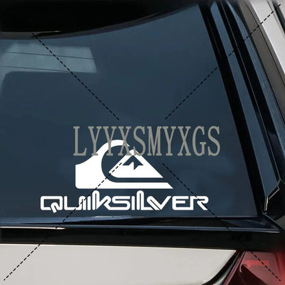Personality Self-adhesive Quiksilver Surfboard Car Sticker Automotive Rear Window and Bumper Waterproof Vinyl Decal Decorative