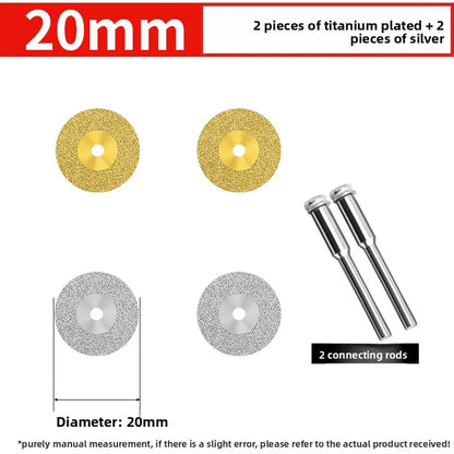 Tiling Cutting Small Slices Titanium-Coated Diamond Sand Small Saw Blades Stone Ceramic Jade Joint Cleaning and Grinding Sheets