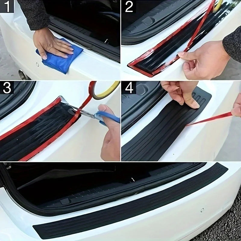 Universal Car Rear Bumper Protector Sticker Rubber Strip Cover Protection Sticker Cars And Anti-scratch Pads Car Accessories
