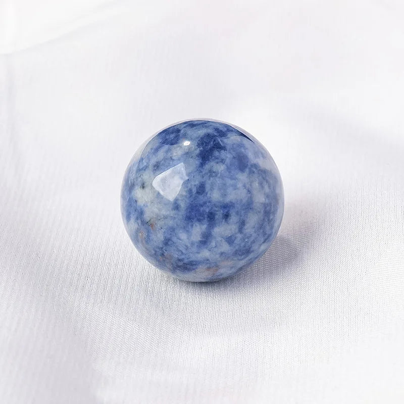 16mm Natural Crystal Ball No Hole Beads, Polished Agate Gemstone Sphere Bulk for DIY Jewelry Crafts Home Decor Gifts