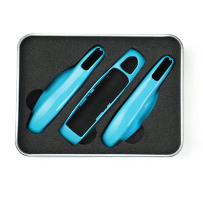 Car Smart Remote Key Case Fob Covers Set Shell For Porsche Panamera Spyder Carrera Macan Boxster Cayman Cayenne 911 970 981 991