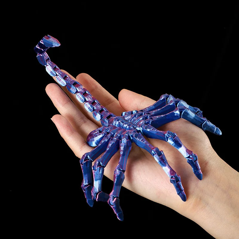 Realistic Scorpion Figurine Alien Facehugger  Model Joint-movable Toy Collectible Figurine Sci-Fi Horror Decor