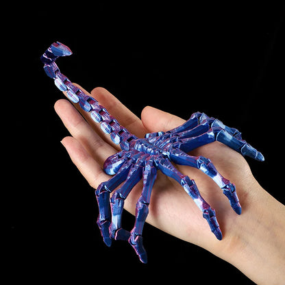 Realistic Scorpion Figurine Alien Facehugger  Model Joint-movable Toy Collectible Figurine Sci-Fi Horror Decor