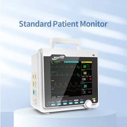 CONTEC Portable Patient Monitor Human/Veterinary  8" Vital Sign Monitor ECG NIBP RESP SPO2 PR TEMP (Printer&Etco2 Option)