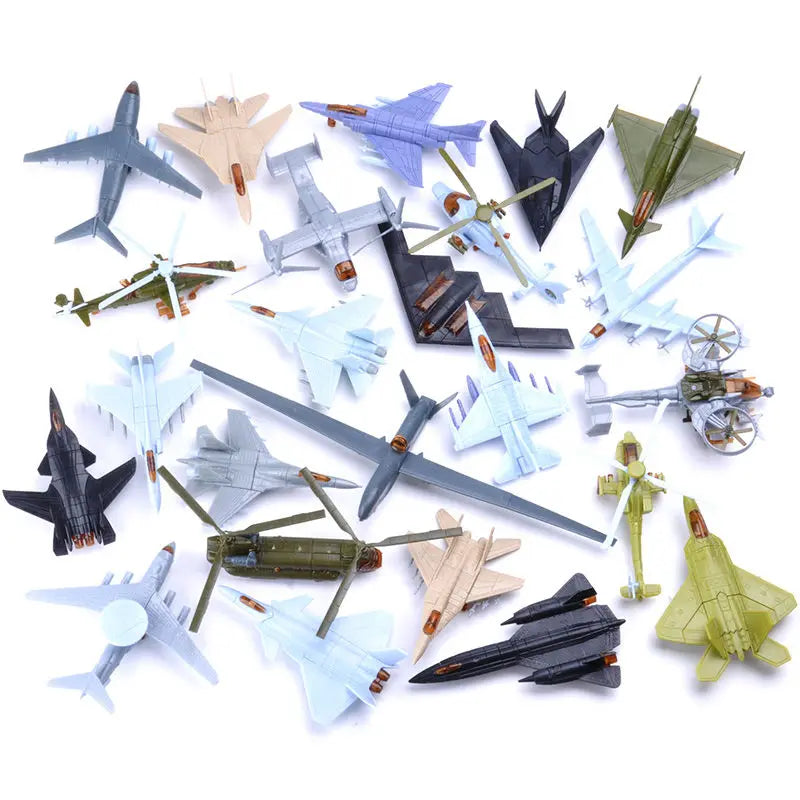 Mini Puzzle Building Toys Desktop Ornaments Soviet MI-24V  Helicopter Gunship Assembly Airplane Plastic Military Model