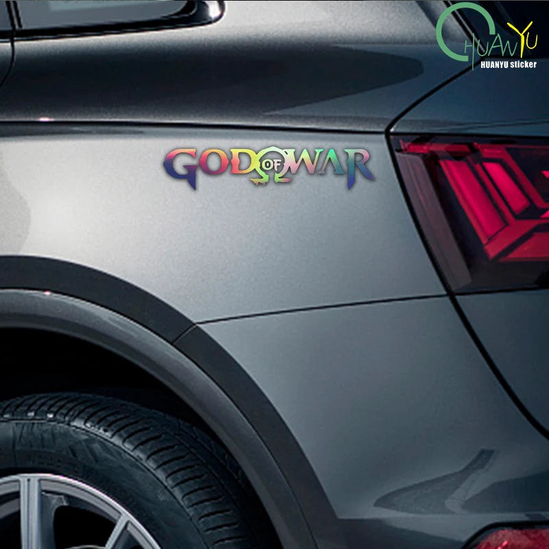 God of War Game Logo Car Stickers Personality Decal Sunscreen Die Cut Refrigerator Helmet Car Accessories