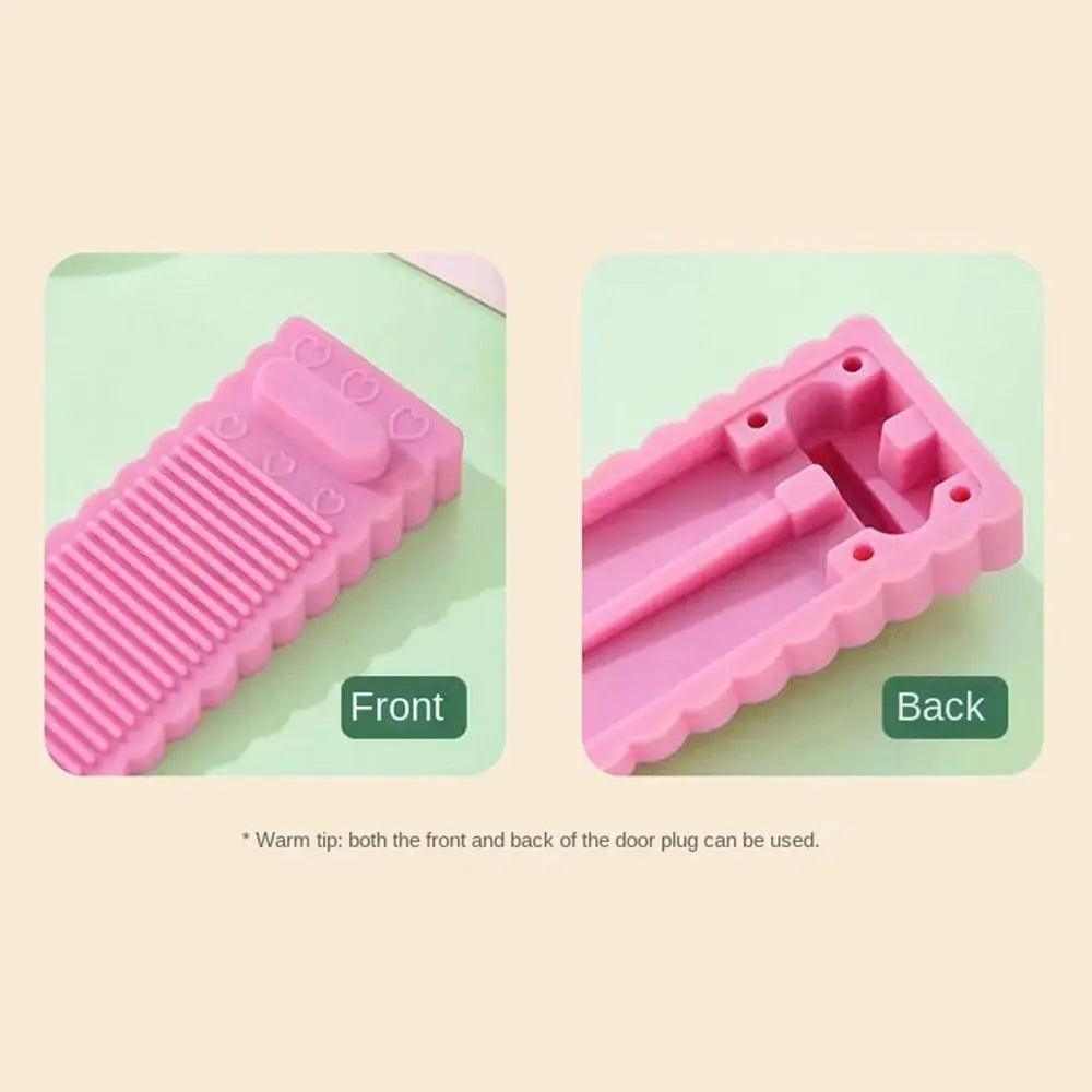 Safety Silicone Door Stop Stoppers Block Wedge Doorstops Door Stopper Home Office Door Rear Retainer Anti-collision Stop