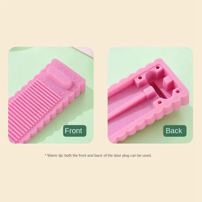 Safety Silicone Door Stop Stoppers Block Wedge Doorstops Door Stopper Home Office Door Rear Retainer Anti-collision Stop