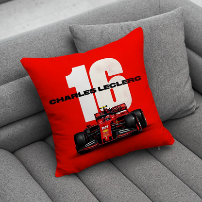 F1 16 C-Charles L-Leclerc Pillow Case Soft Cushion Cases for Farmhouse Sofa Decor Home Decorations and Protector