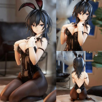 Yokoyama Ishimi Black Bunny Girl Resin Statue - Anime Desktop Figure Model, Collector's Display Art