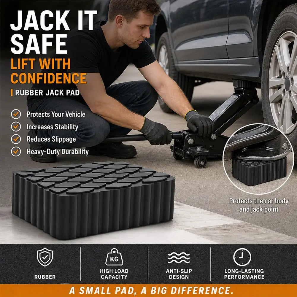 Upgrade Car Lift Rubber Jack Pad Blocker Jack Pad Shock-Absorbing Support For Car Jacks Lifting Equipment Elastic Blocks Accesso