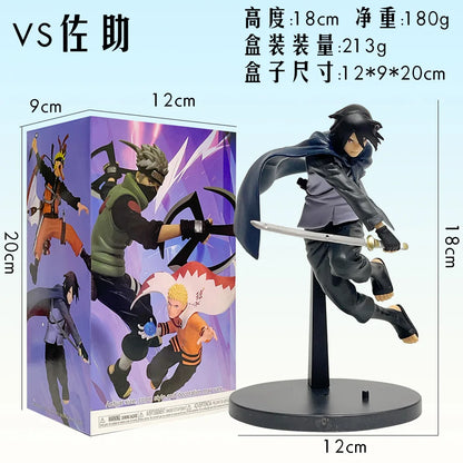 New Naruto Boruto Anime Figure Next Generations Vibration Stars Uchihasasuke-II Action Figure Dolls Decorations PVC Toy Gift