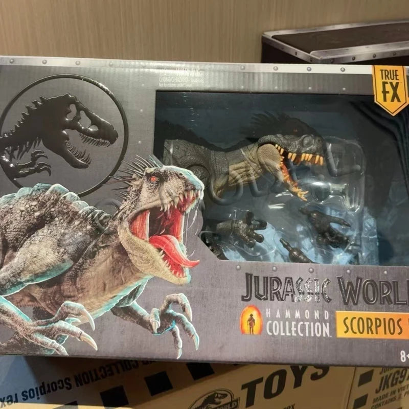 Mattel Jurassic World Hammond Collection Scorpios‑Rex Dinosaur Figure, 100% Authentic Original Item, Factory‑Sealed Box