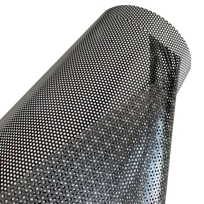 One-Way Perforated Black Vinyl Privacy Window Film Adhesive Glass Wrap Roll