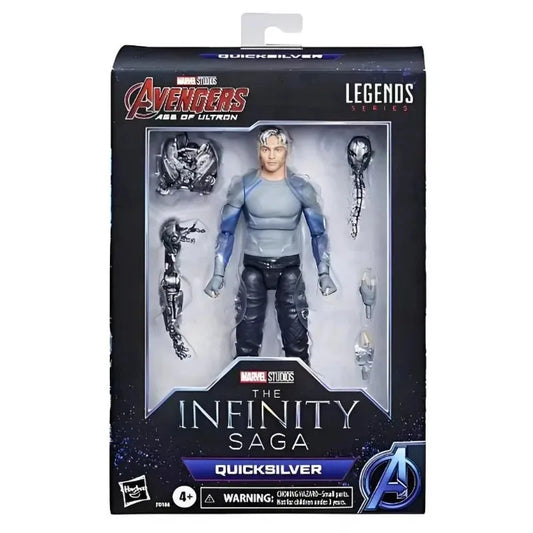 in stock，Hasbro Marvel THE INFINITY SAGA QUICKSILVER Anime Figure Collection Figure Frenzy  in stock