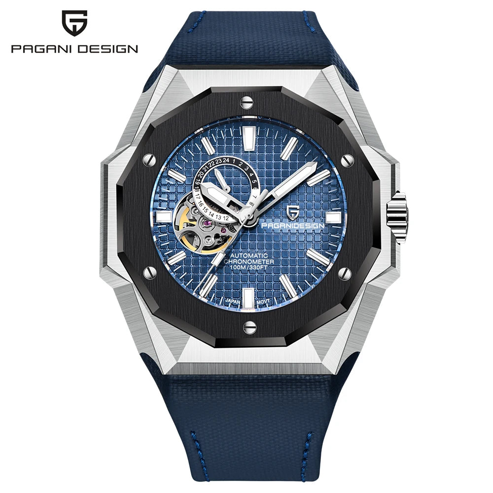 Pagani Design Men's Mechanical Watch NH39 Movement Top Notch Sapphire Stainless Steel 100m Waterproof Men's Automatic Watch