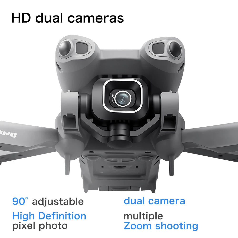 2026 Upgrade Mini 5 Pro RC Drone 8K Dual Camera WiFi FPV Optical Flow Hover RC Quadcopter Aircraft For Aerial Photography Hobby