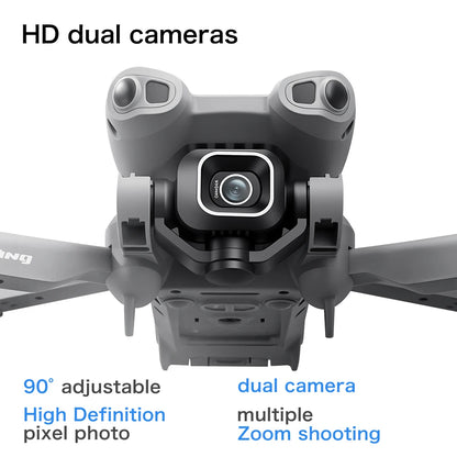 2026 Upgrade Mini 5 Pro RC Drone 8K Dual Camera WiFi FPV Optical Flow Hover RC Quadcopter Aircraft For Aerial Photography Hobby