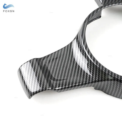 For Porsche Cayenne 2011- 2017 For Panamera 2010-2016 ABS Carbon Texture Steering Wheel Panel Frame Cover Inner Accessories Trim