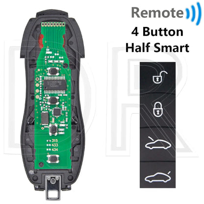 Great ID49 PCF7945P 315/433/434MHz No Keyless/Keyless Go Car Remote Key DIY Parts For Porsche Macan Panamera Cayenne