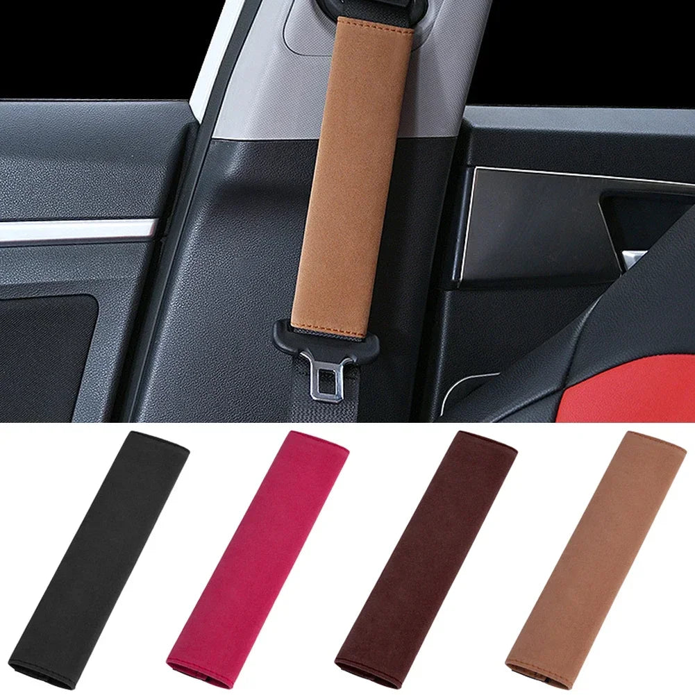 Car seat belt shoulder guard Comfortable Seatbelt Cover Pad Built-In Anti-Slip Silicone Strip Safety Strap Cushion For Driving