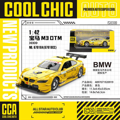 CCA MSZ 1:36~1:47 Lamborghini Aventador SVJ 63 Maserati Land Rover Guard BMW Benz Car Model With Helmet Acrylic Box Alloy Car