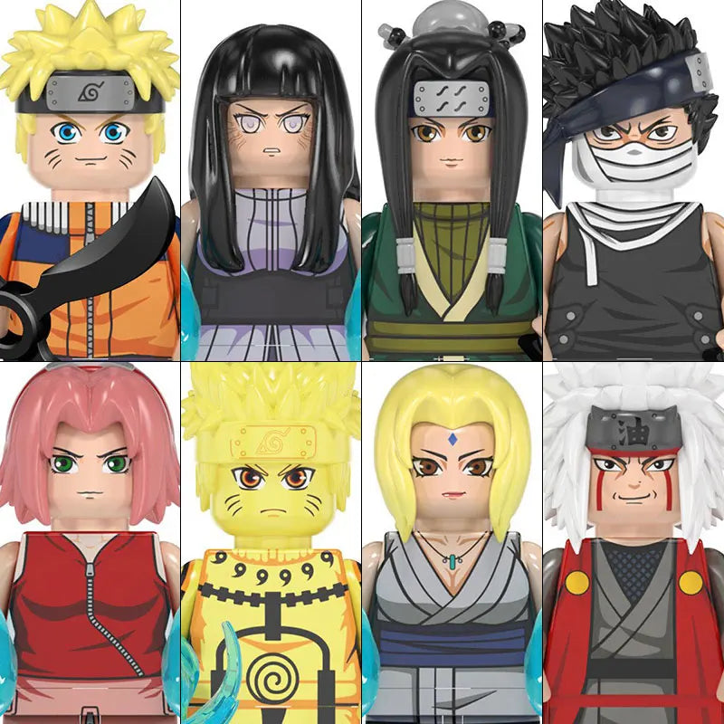 WM6152 Naruto Building Blocks Ootutuki Momoshiki Mitsuki Gaara Namikaze Minato Tobirama Action Figure Accessories For Kids