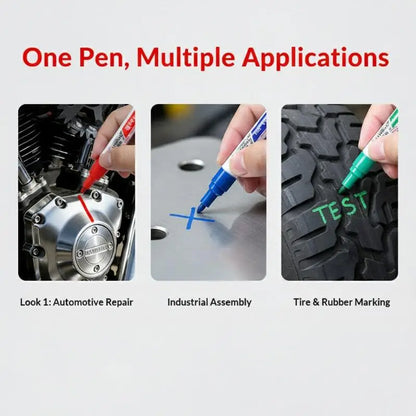Screw Positioning Marker Pen Waterproof Quick Drying Permanent Marking Pen For Motorcycle Car Mechanical Maintenance Assembly